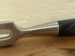 Unbranded 11.5 in Heavy Duty Stainless Steel Carving Fork/Meat Serving Fork- EUC