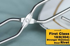 HINMAY Stainless Steel Kitchen Scissor 10 Inch & 13 Set of 2, Silver