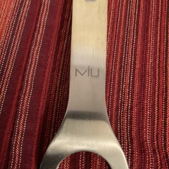 MIU FRANCE Blue Silicone and Stainless Steel Spatula Turner