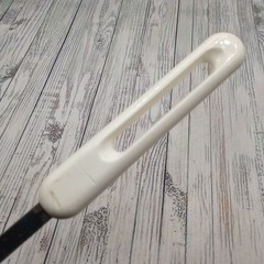 Vtg Bonny Nylon Slotted Wide Round Spatula Pancake Turner Blue White FLAWS READ