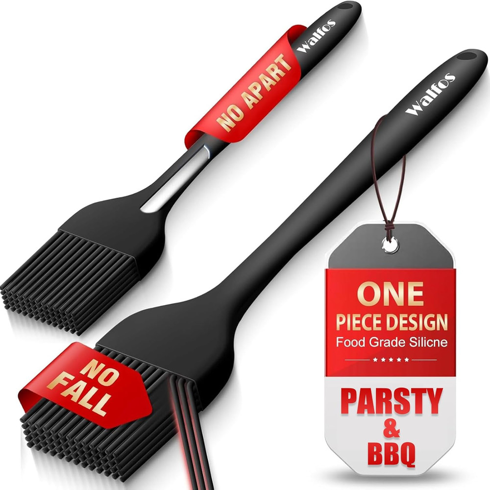 600°F Heat Resistant Silicone Basting Brushes BPA Free Pastry Brush, Spread Oil