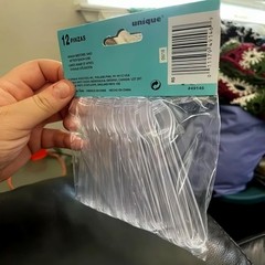Mini Clear Plastic Tongs 5.5″ x 10″ 12 Count – Sturdy & Reusable – Perfect For