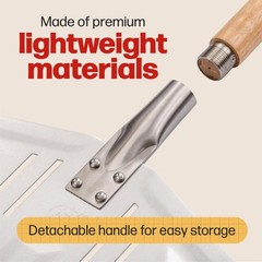12″ Perforated Pizza Peel, Non-Stick Aluminium Paddle for XL Pizzas, Restaurant