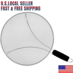 Oil Grease Splatter Screen for Frying Pan 11.3″ Splash Guard Prevent Protect