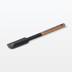 MUJI Wooden Handle Silicone Cooking Spoon & Turner &Spatula 3 Piece Set Japan