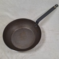 De Buyer Mineral B Round Carbon Steel 11″ Fry Pan Naturally Nonstick Oven safe