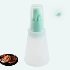 Silicone Oil Bottle Brush BBQ Soft Basting Brush Dispenser Kitchen Cooking Tool