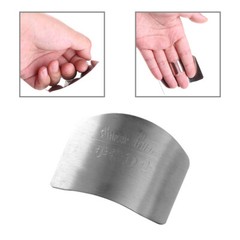 Kitchen Finger Hand Protector Guard Stainless Steel Chop Slice Shield Cook Tool