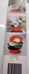 Staybowlizer Red Bowl Holder Stand Silicone Dishwasher Safe NSF – New with Box