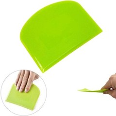 Dough Cutter Dual Sided Flexible Plastic Bowl Scraper for Bread Pizza Pastry