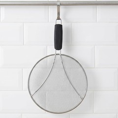 Splatter Screen, 10’’ Stainless Steel for Frying Pan with Grip Handle Fine Mesh