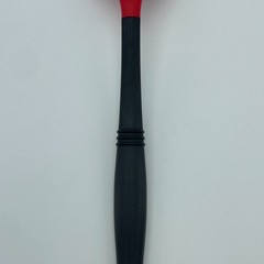 LE CREUSET Slotted Turner Spatula Red Black Silicone Kitchen Utensil 13.5in