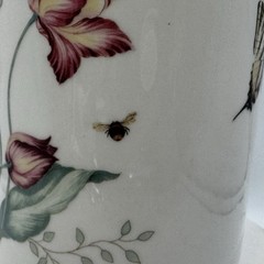 Lenox China BUTTERFLY MEADOW Utensil Crock Vase 7” x 5” EUC