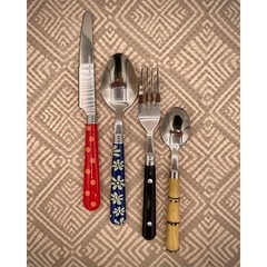 Mosaic Utensil Set 16 Piece Stainless Steel Dishwasher Safe Casual Dining Gift