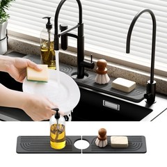 Faucet Mat for Kitchen Sink – 15.8″ Quick Drying Sink Splash Guard – Water Ab…
