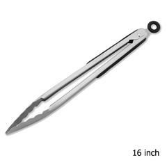 304 Stainless Steel Kitchen Cooking Tongs, 9″ and 12″ 16″