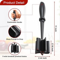 Meat Hamburger Chopper Heat Resistant Utensil Ground Beef Potato Masher Spatula