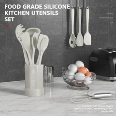 Silicone Cooking Utensils Set – 446°F Heat Resistant Dishwasher Safe Bpa Free