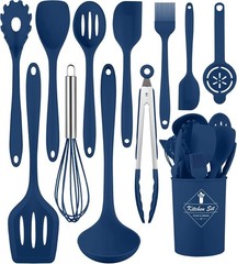 Kitchen Utensils Set 12 Pieces Silicone Cooking Utensils Dishwasher Safe Heat…