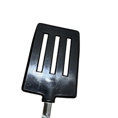 Vintage Unbranded Nylon Short 3 Slotted Spatula Turner Flipper 10” Black