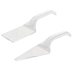 Cake Spatula Set 2-Piece – Clear Plastic Heavy Duty – Free Shipping