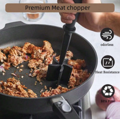 1pc Heat-Resistant Meat Chopper – Ground Beef Masher & Shredder Tool for Cooking