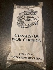 China Connection Utensils for Wok Cooking People’s Republic of China Vtg Iron