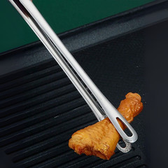 Stainless Steel Food Tongs Long Handle Non-Slip BBQ Tongs Steak Tongs Clamp Tool