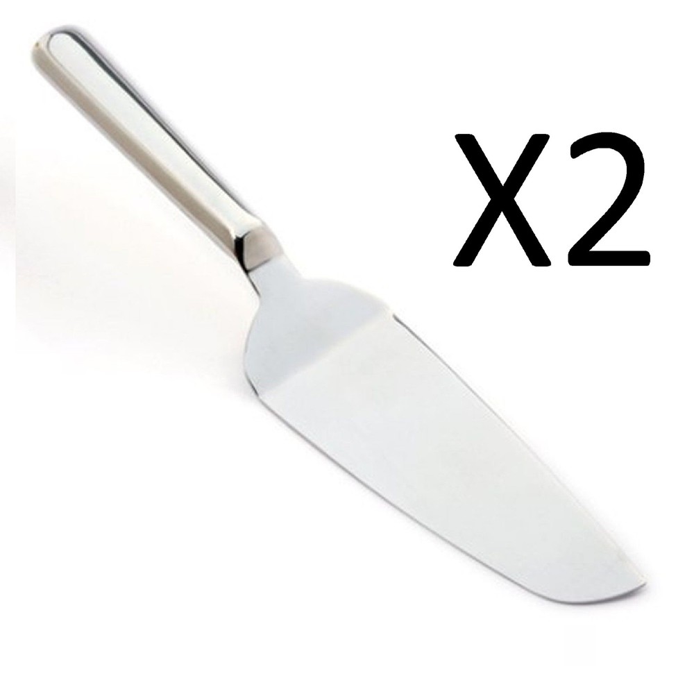 Norpro Polished Stainless Steel Pie/Cake Server/Spatula, 10 ½ Inches (2-Pack)
