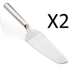 Norpro Polished Stainless Steel Pie/Cake Server/Spatula, 10 ½ Inches (2-Pack)