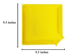 Easy Sorter Funnel Tray 9.5 x x 1.5 inches (3-Pack) Yellow
