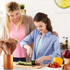 Wooden Kitchen Utensil Set – Natural Cooking Tools