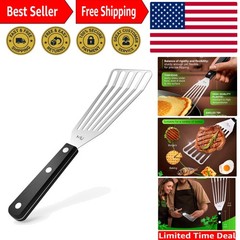 MIU 11” Stainless Steel Fish Spatula – Flexible, Heat Resistant Kitchen Turner