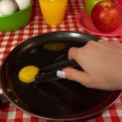 The Egg Tool. Engineered to instantly pick up that nasty glob of chalaza mem…
