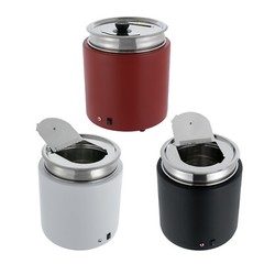 2* Commercial Soup Warmer Pot Electric Soup Kettle with Hinged Lid Food Warmer