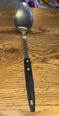 Unbranded 13″ Stainless Spoon with Black Composite Made in USA