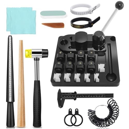 Ring Bender Tool for Spoon Rings Heavy Duty, Ring Making Kit with Nylon Molds,
