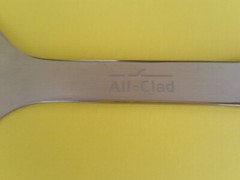 NWT) ALL CLAD Polished Stainless LARGE SLOTTED TURNER Spatula Utensil HEAVY DUTY