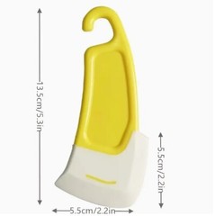 Set of 2 Silicone Pan Scrapers Kitchen Utensil Oil Stain Cleaning Brush Tools