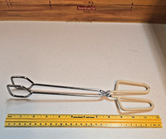 ECKO China Straight Tongs; White Grip; 12″
