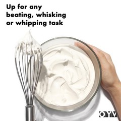 Stainless Steel Whisk 10 Inch Ergonomic Handle Dishwasher Safe Kitchen Tool