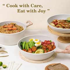 SODAY 12 Pcs Pots and Pans Set Non Stick, Cookware Sets 12 Pieces, White