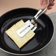 Tongs Steak Clamp Kitchen Stainless Steel Tool Food Clip Bread Meat BBQ Cooking