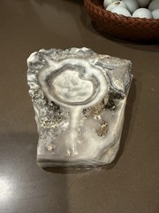 Natural Polished Stone Spoon/Utensil Holder For Stovetop Cooking Kitchen