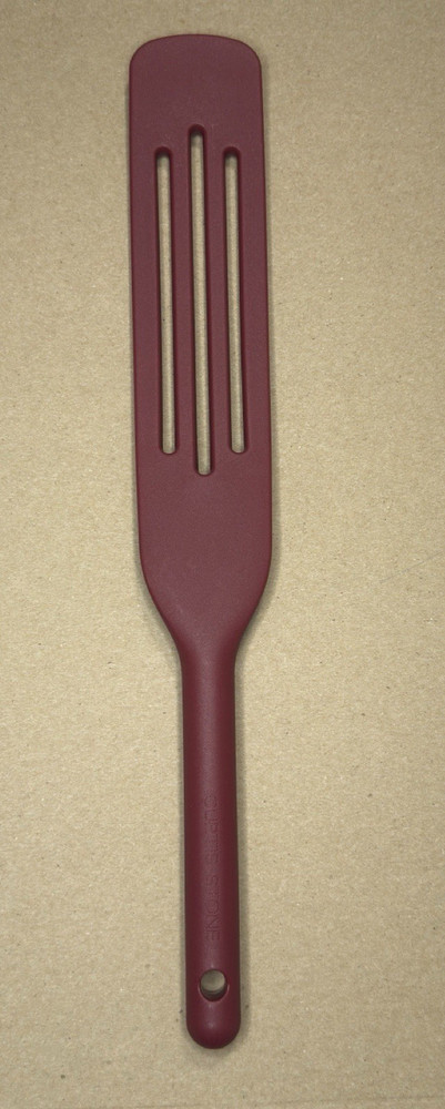 Curtis Stone Spurtle Slotted Spatula Turner Burgundy Kitchen Utensil