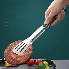 Stainless Steel Steak Clamp Food Bread Meat Clip Tongs BBQ Kitchen Cooking Tools
