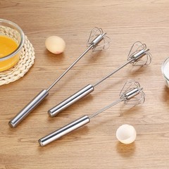 Semi-Automatic Egg Whisk Hand Push Egg Beater Stainless Steel Blender Mixer Whis