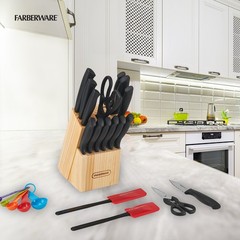 23 Piece Stainless Steel Cutlery Utensil Set Black Dishwasher Safe Kitchen Tools