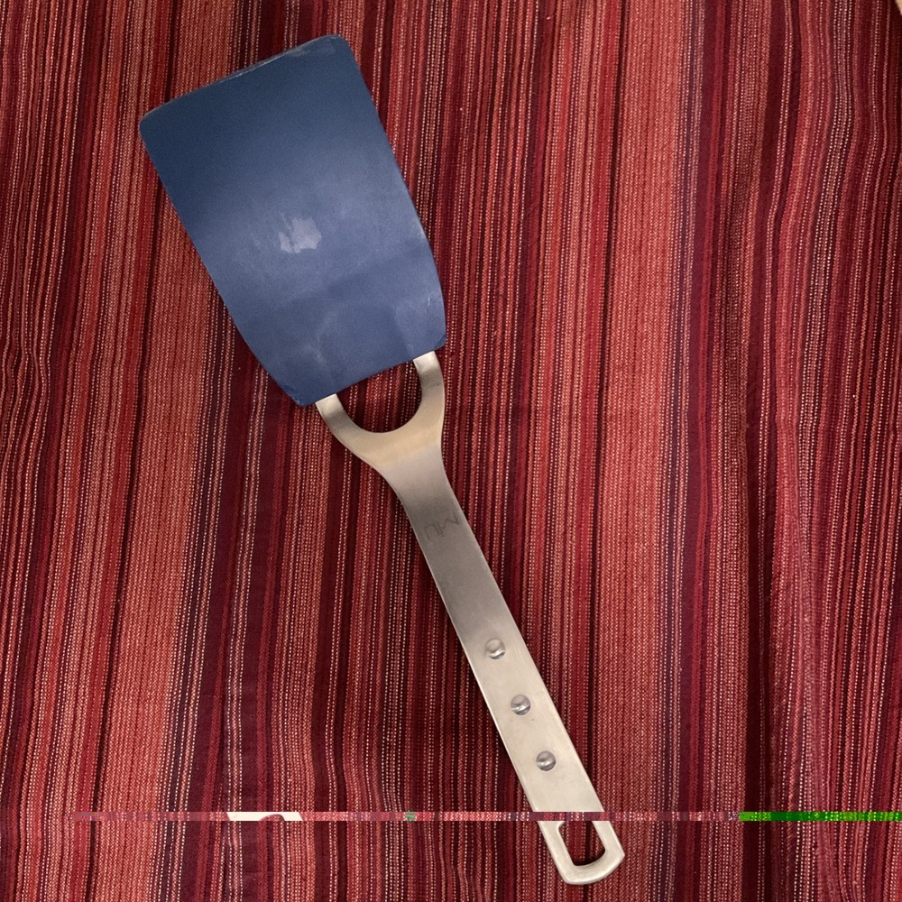 MIU FRANCE Blue Silicone and Stainless Steel Spatula Turner