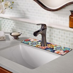 Sink Faucet Absorbing Mat, 2 Pack Drying Mat Around Faucet Sink Splash Guard …